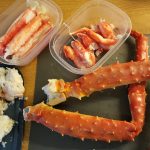 Hubbeltopf Königskrabben fertig zum Verzehr